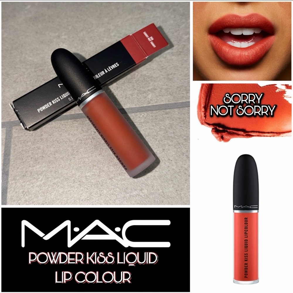 NIB - MAC - Powder Kiss Liquid Lipcolour Lipstick - SORRY NOY SORRY